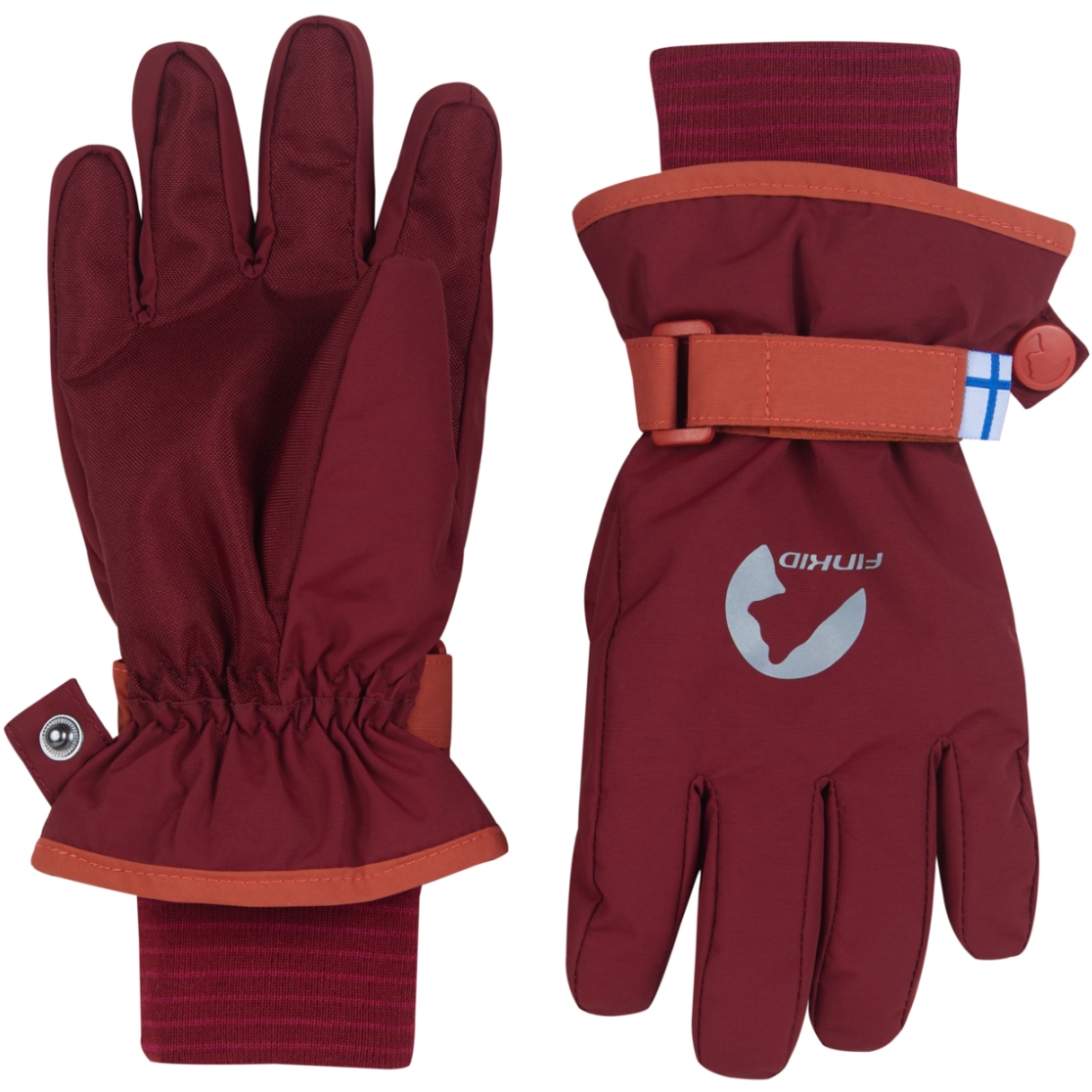 Детские перчатки Finkid PIKKURILLI - клюквенный/ржавый