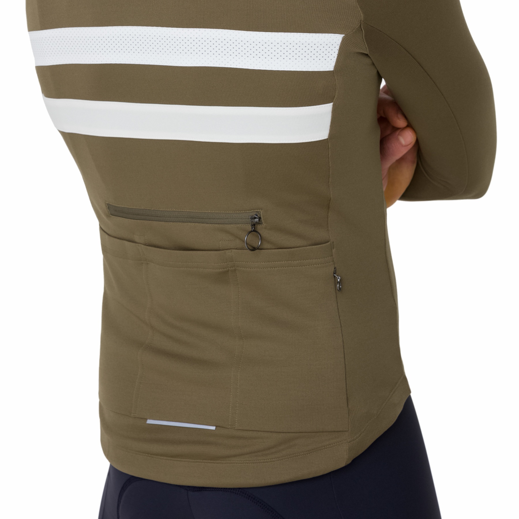 Rapha Brevet Long Sleeve Jersey Men - kalamata/white alyssum