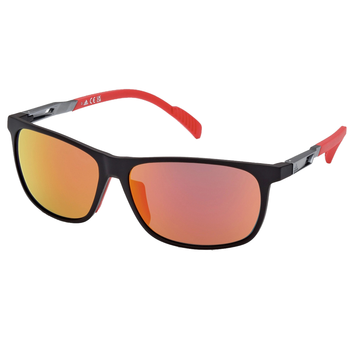 Picture of adidas Actv Future Ultra-Lite SP0061 Sport Sunglasses - Matte Black / Contrast Mirror Roviex