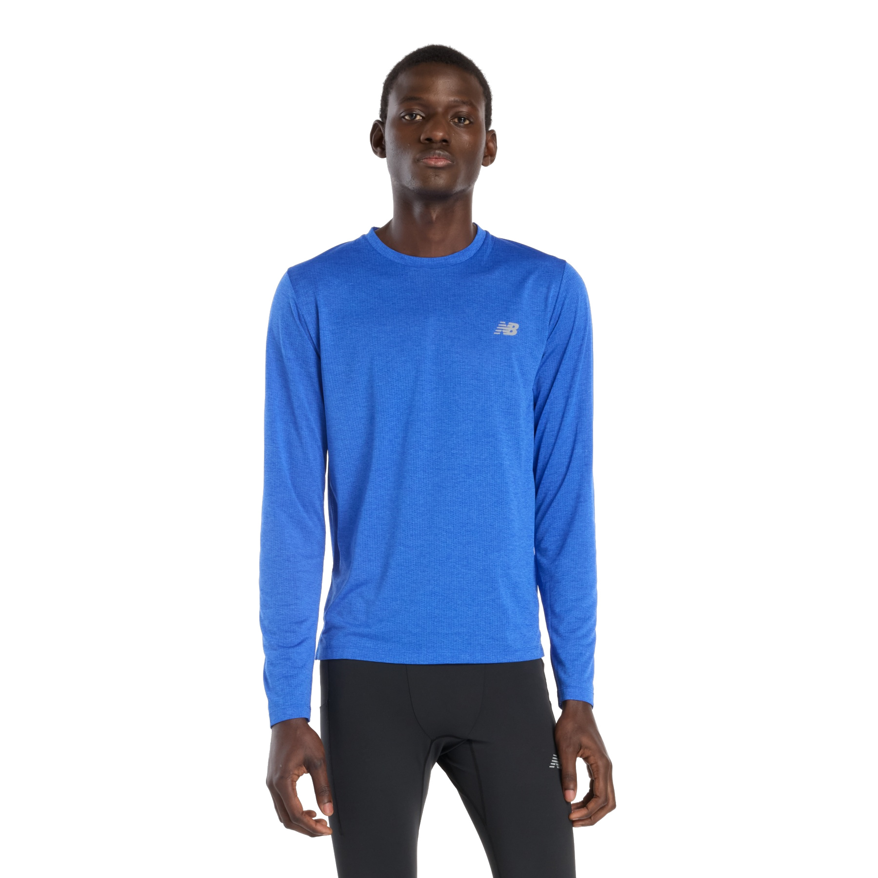 Produktbild von New Balance Athletics Langarmshirt Herren - Blue Gemstone Heather