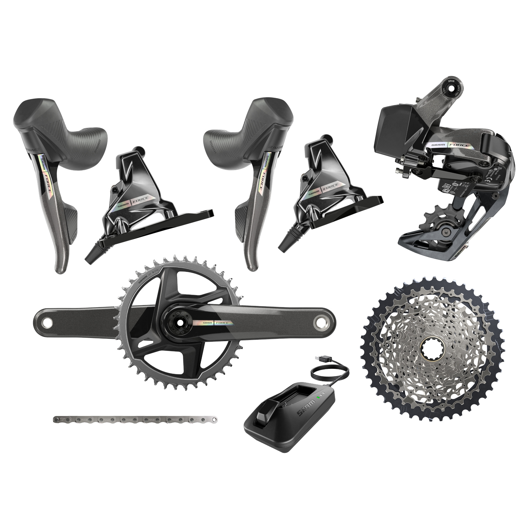 Picture of SRAM Force 1 Groupset - XPLR | AXS | 1x12-speed | D2