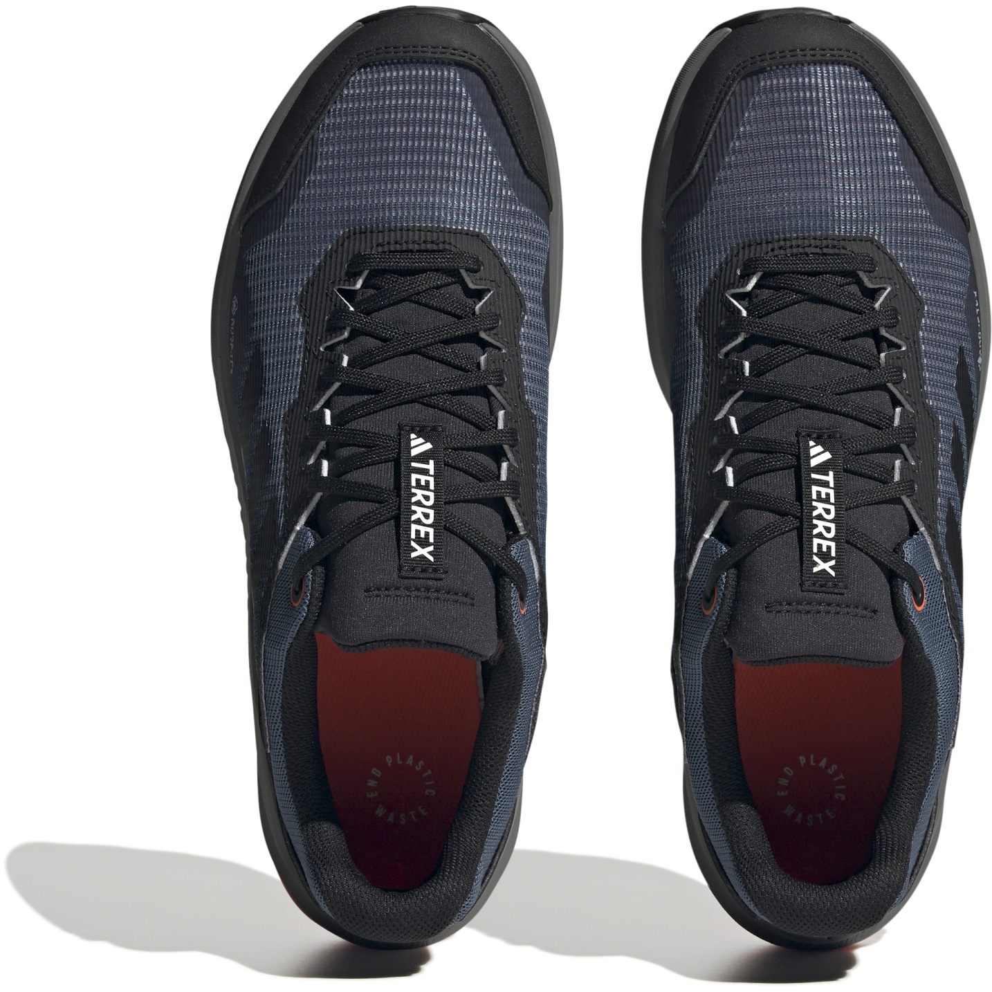 adidas TERREX Trailrider steel/core Trailrunning-Schuhe black/impact GORE-TEX orange wonder - Herren HQ1234