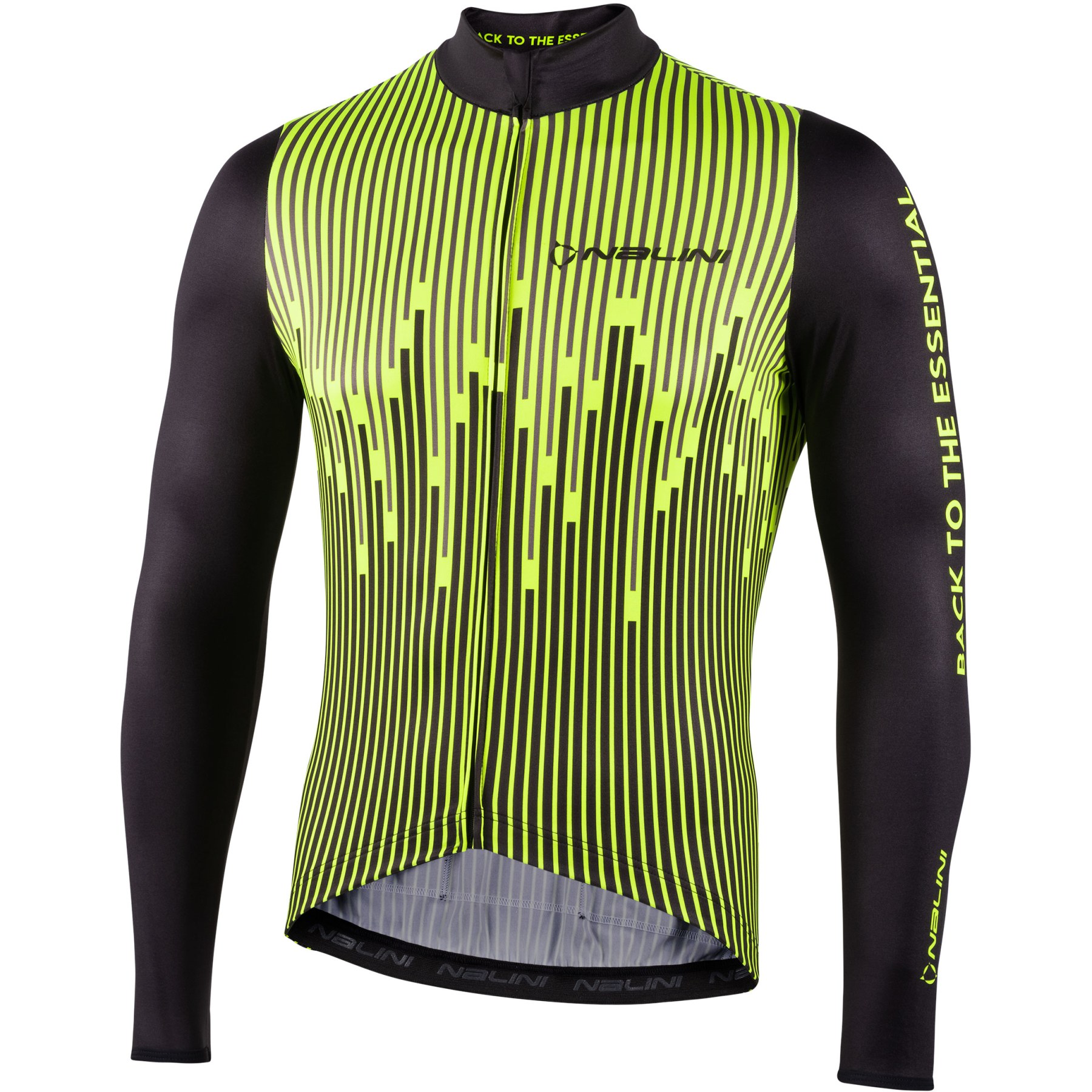 Picture of Nalini New Fit Long Sleeve Jersey - neon yellow/black 4050