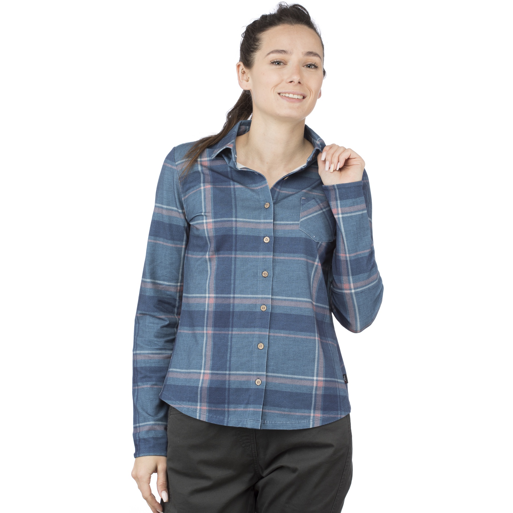 Picture of Chillaz Similaun Longsleeve Shirt Women - glencheck blue