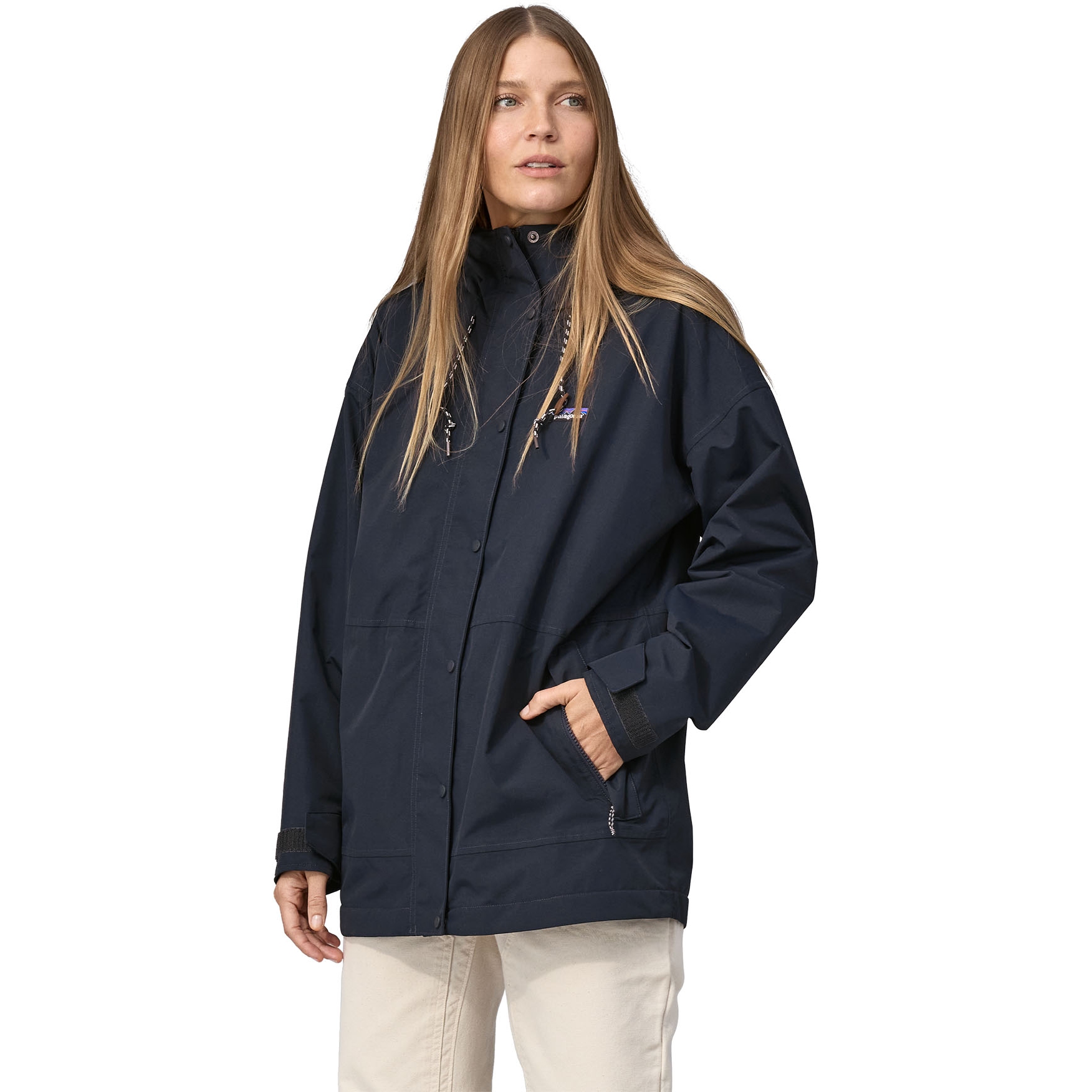 Patagonia Outdoor Everyday Rain Jacket Women Pitch Blue BIKE24