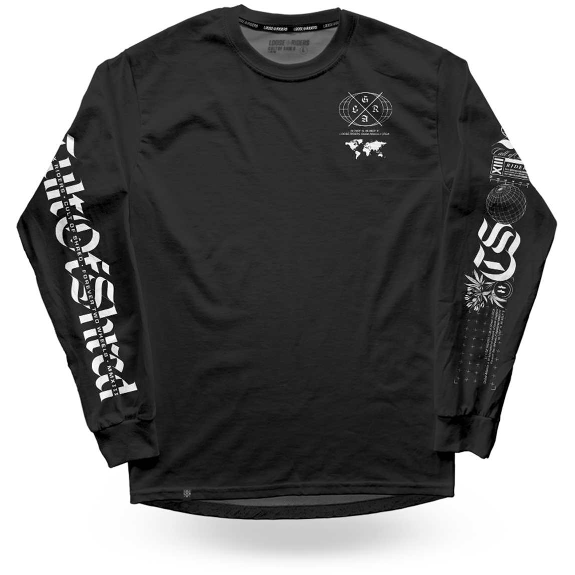 Image of Loose Riders E. Technical Long Sleeve Jersey - Black