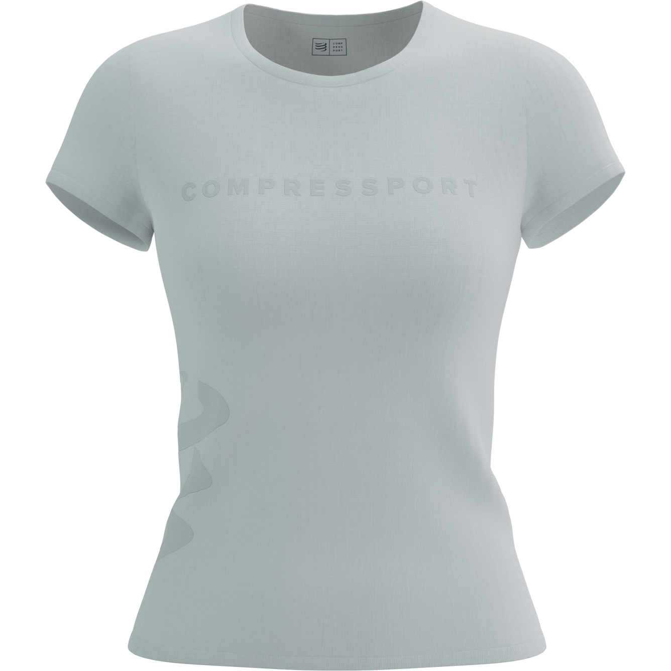 Bild von Compressport Logo T-Shirt Damen - weiß/weiß