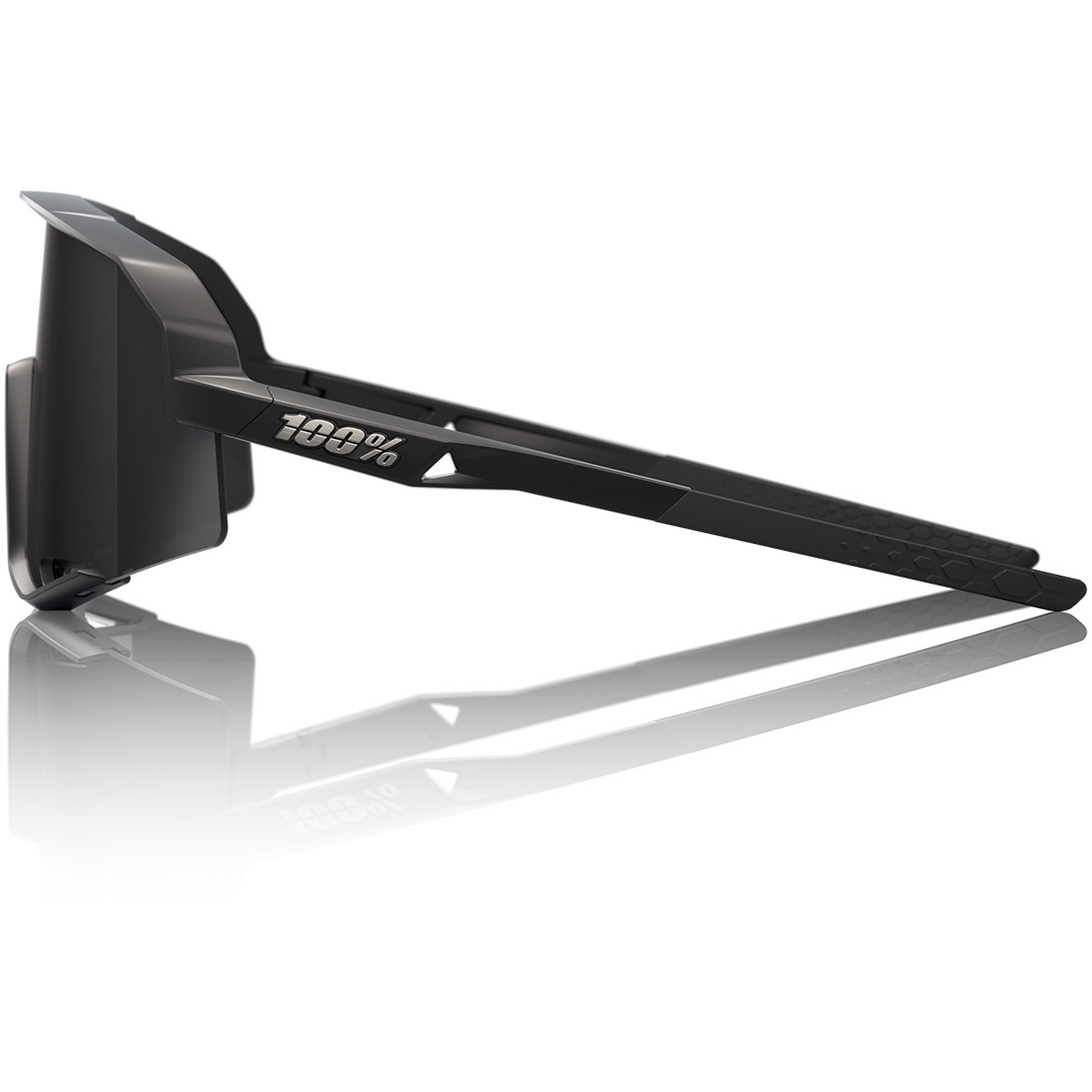 100% Slendale Glasses - Matte Black - Smoke | BIKE24