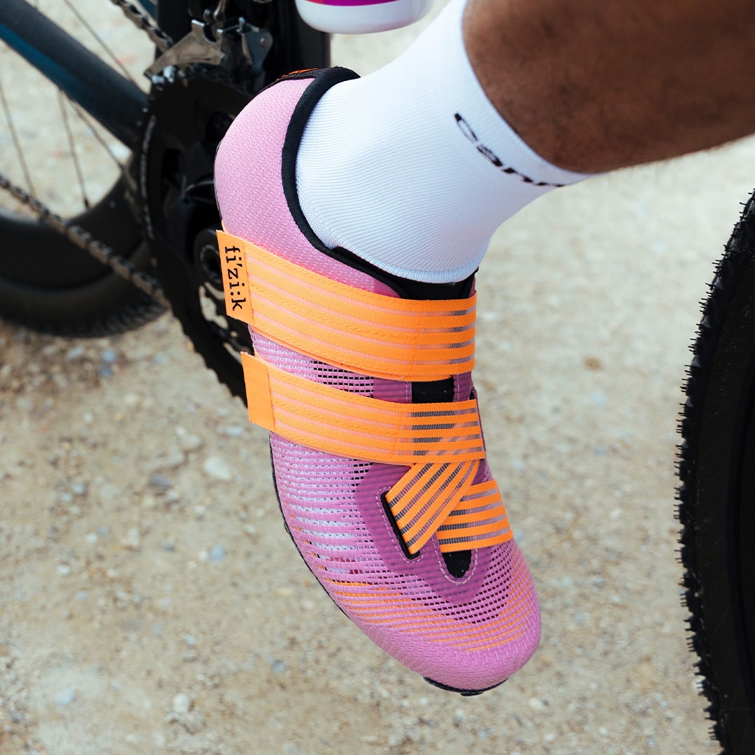Fizik Vento Powerstrap Aeroweave X Gravel & MTB-Schoenen - coral