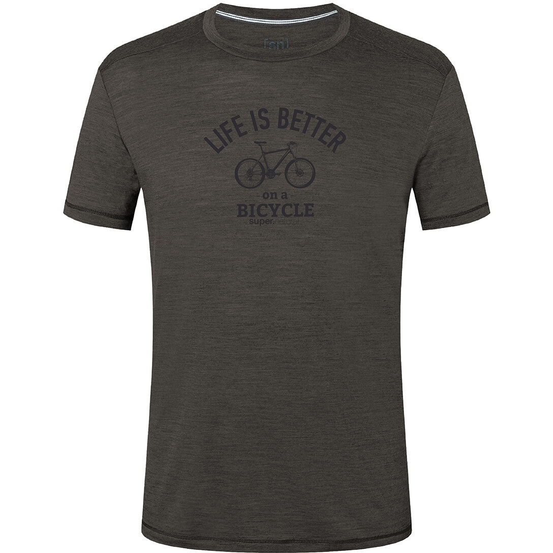 Productfoto van SUPER.NATURAL Better Bike T-Shirt Heren - Black Ink/Jet Black