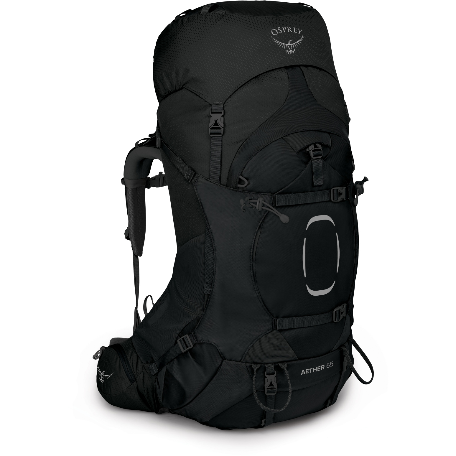 Productfoto van Osprey Aether 65 Backpack - Black - S/M