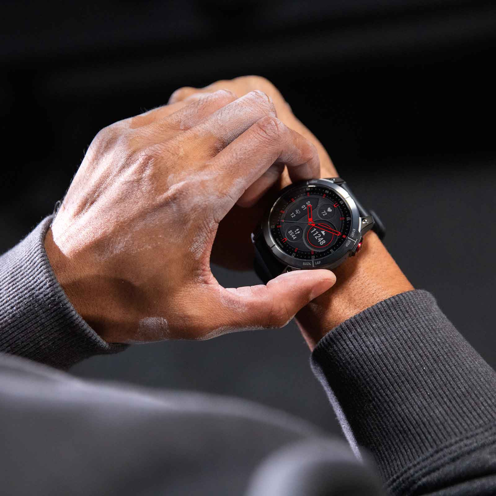 Garmin Smartwatch (GEN2) GPS - Epix Sapphire - noir - Titane