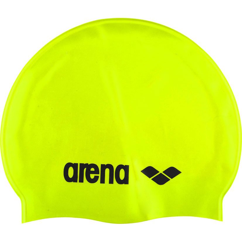 Picture of arena Classic Silicone Swim Cap - Acid Lime/Black