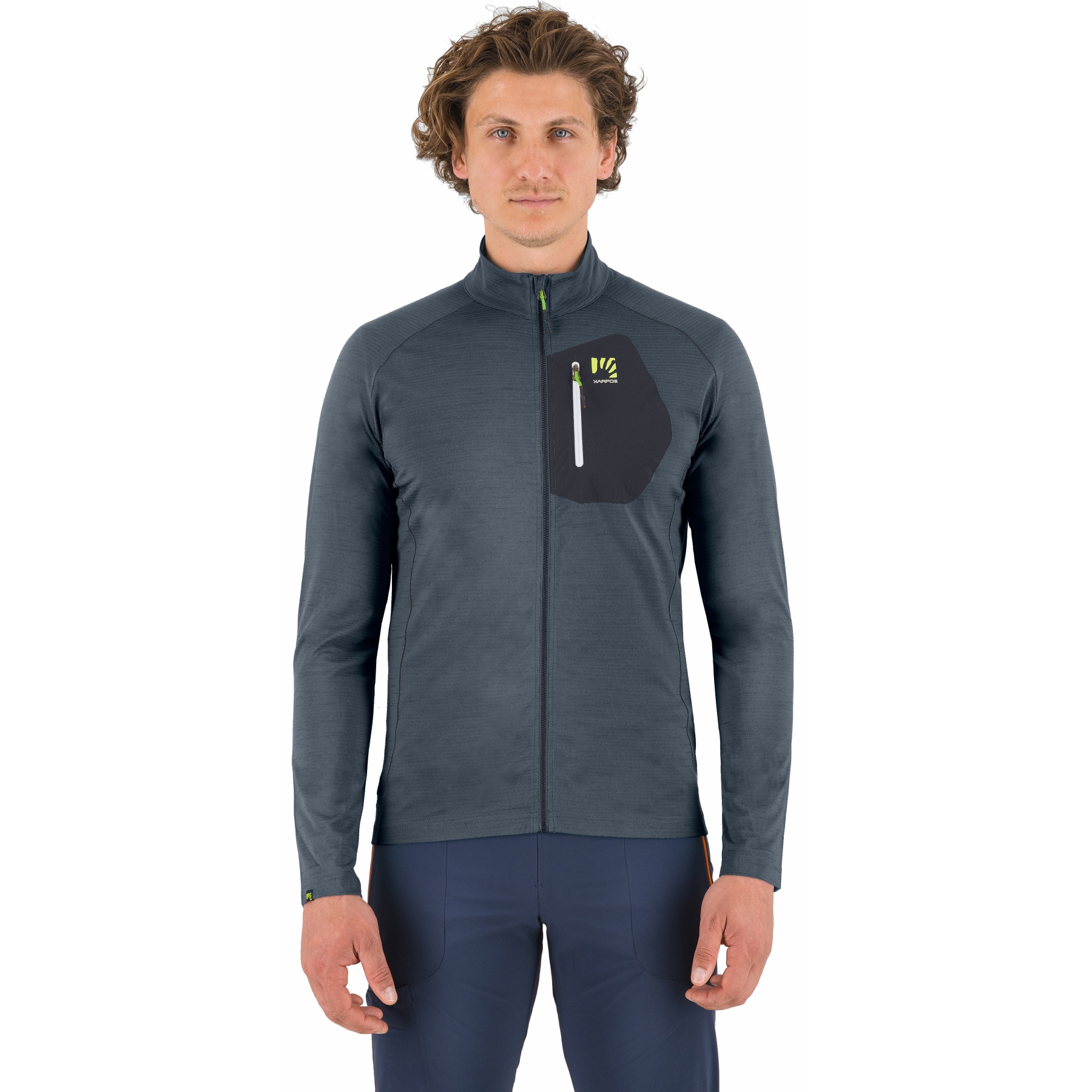 Immagine prodotto da Karpos Giacca in Pile Uomo - Pomedes Tech Full-Zip - dark slate