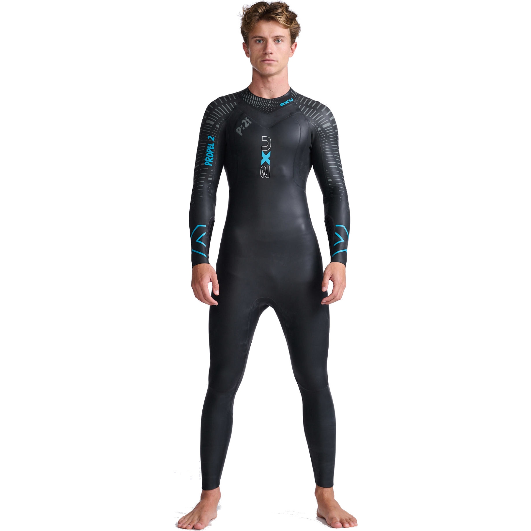 Picture of 2XU Propel P:2 Wetsuit - black/aloha
