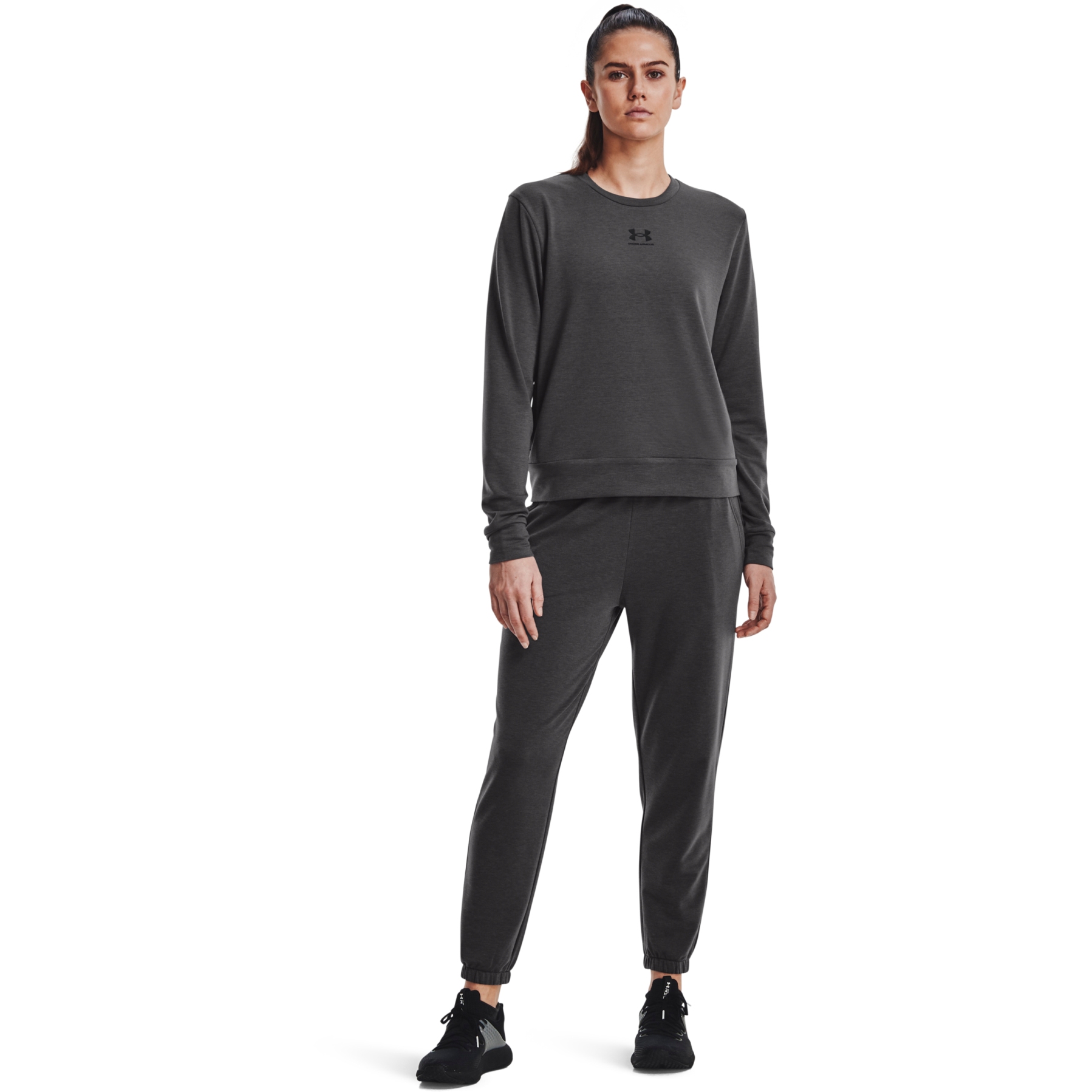 Under Armour UA Rival Terry Joggers Women - Jet Gray/Black