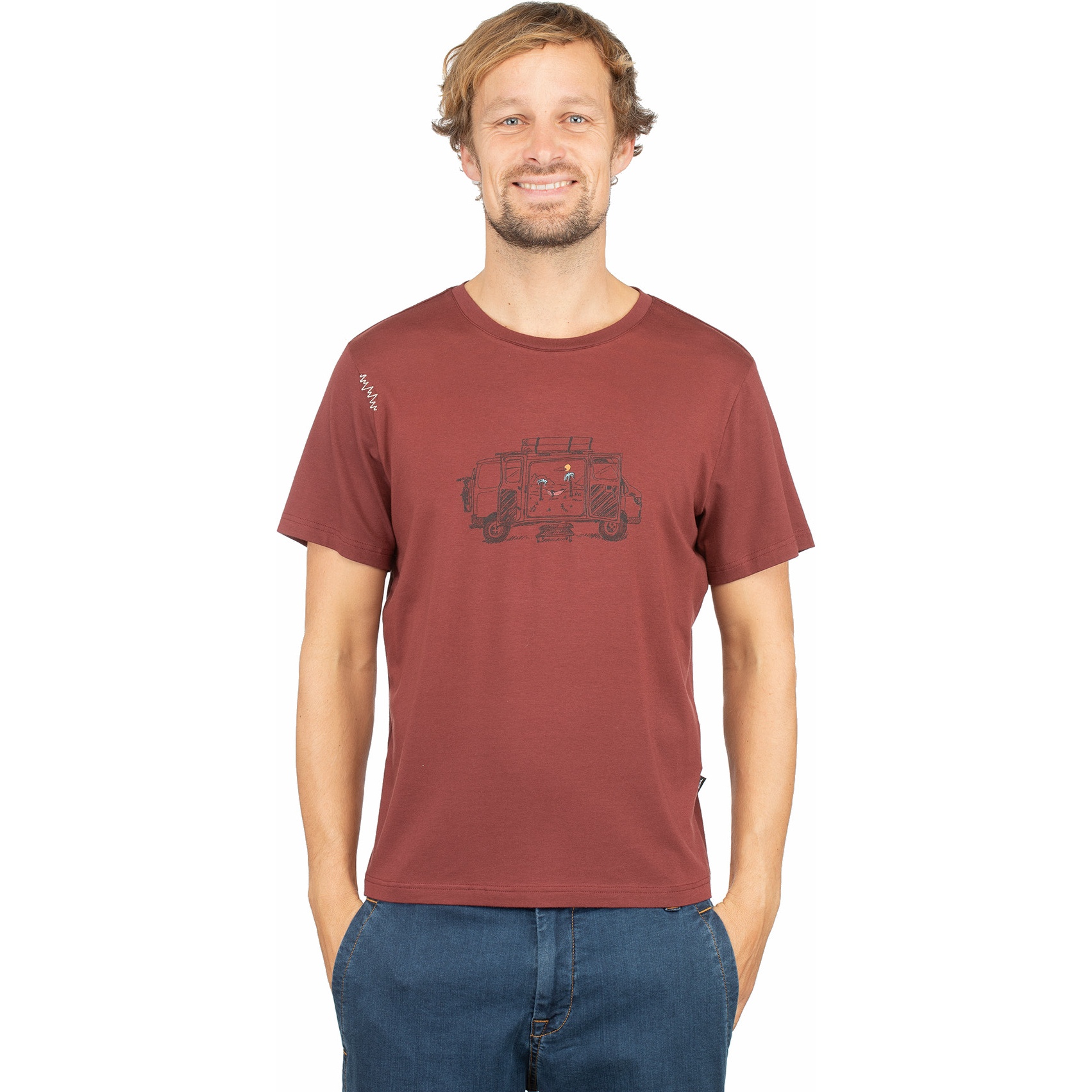 Produktbild von Chillaz Van Life T-Shirt Herren - dark red