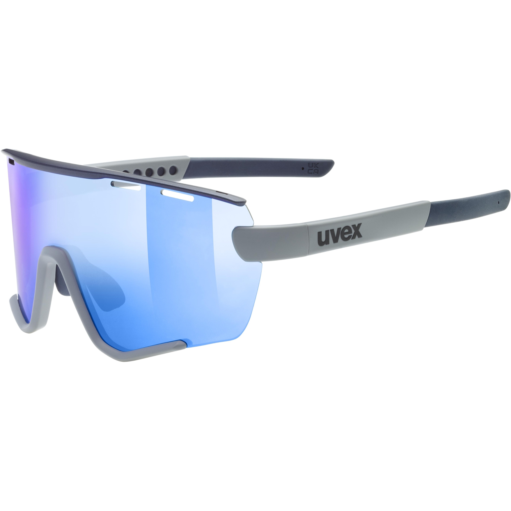 Picture of Uvex sportstyle 236 Glasses - rhino deep space mat/mirror blue + clear