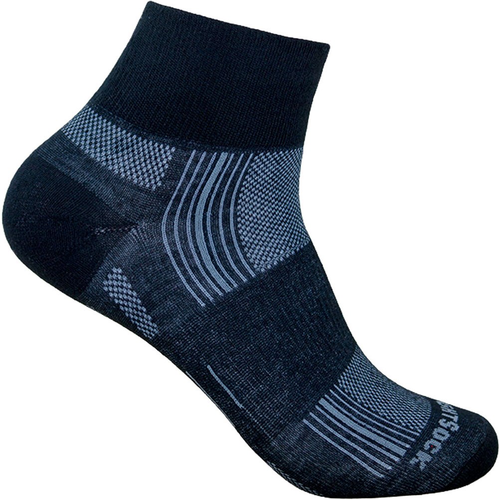 Produktbild von WRIGHTSOCK Stride Quarter Doppellagige Socken - schwarz - 825-03