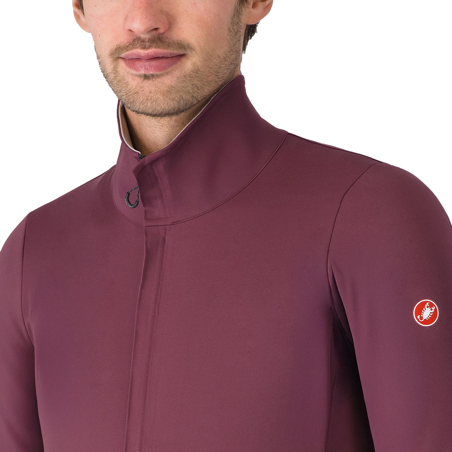 Castelli Alpha 150 Jacket Men - deep bordeaux/clay 625 | BIKE24