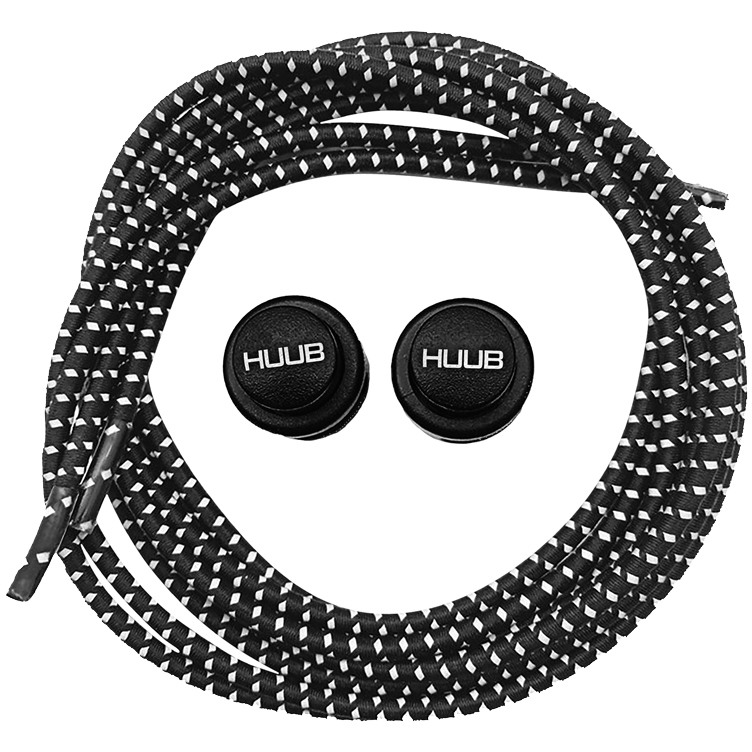 Produktbild von HUUB Design Lock Schnürsenkel - 1 Paar Einzelpack - schwarz
