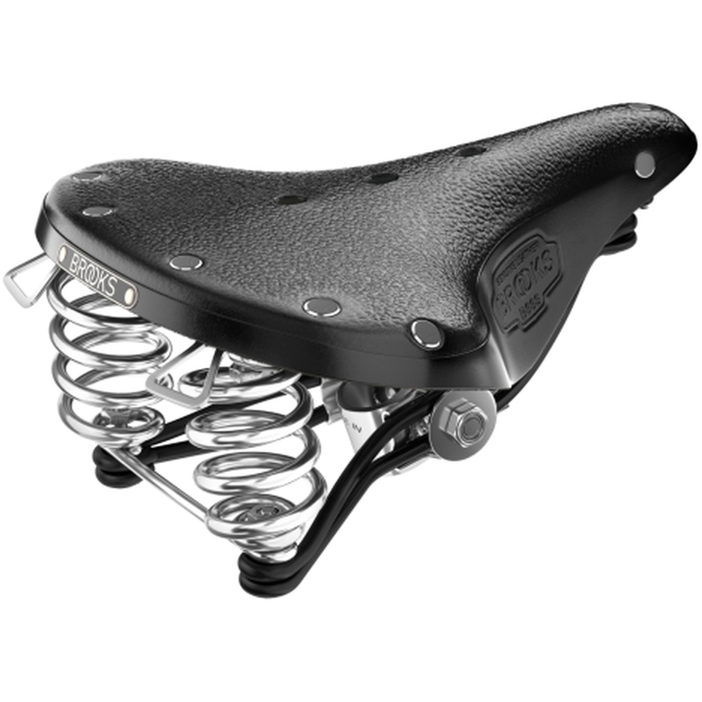 Image of Brooks B66 Short Bend Leather Saddle - black