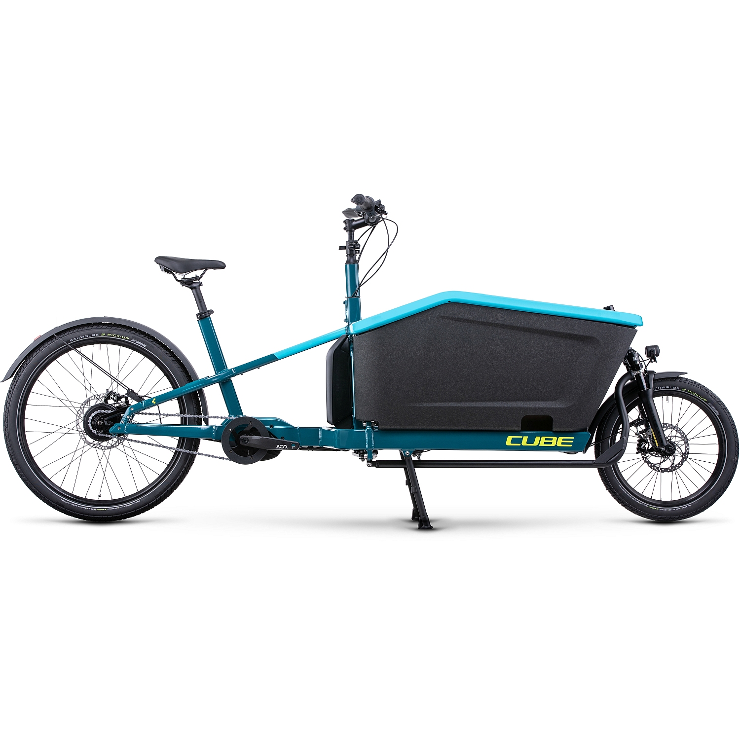 Picture of CUBE CARGO DUAL HYBRID 1000 - Electric Cargo Bike - 2023 - blue / lime