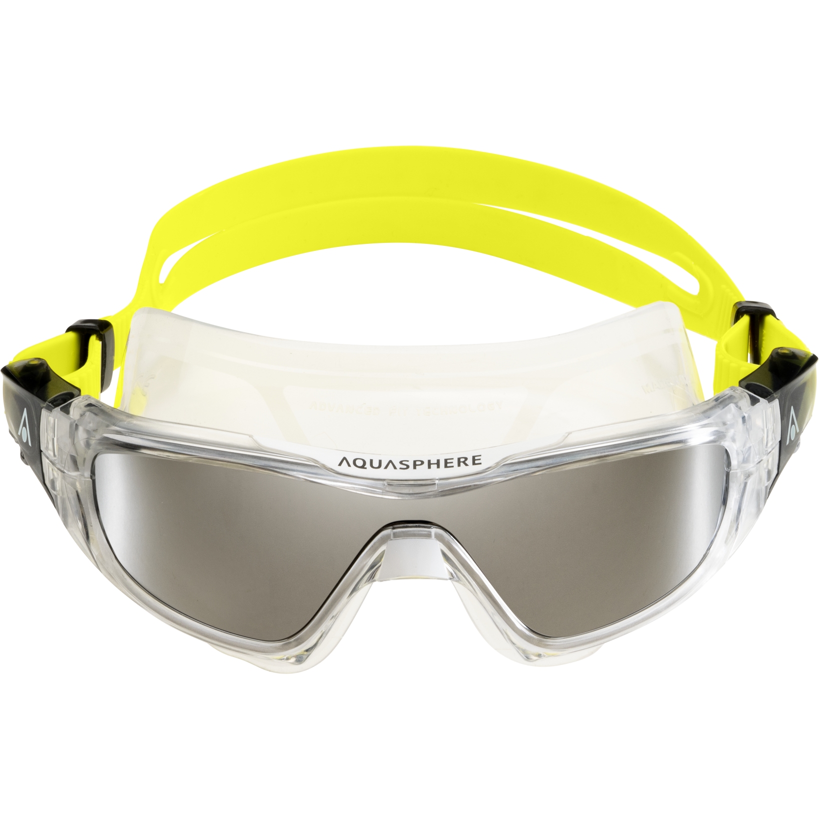 Picture of AQUASPHERE Vista Pro Swim Goggles - Silver Titanium Mirrored - Transparent/Yellow
