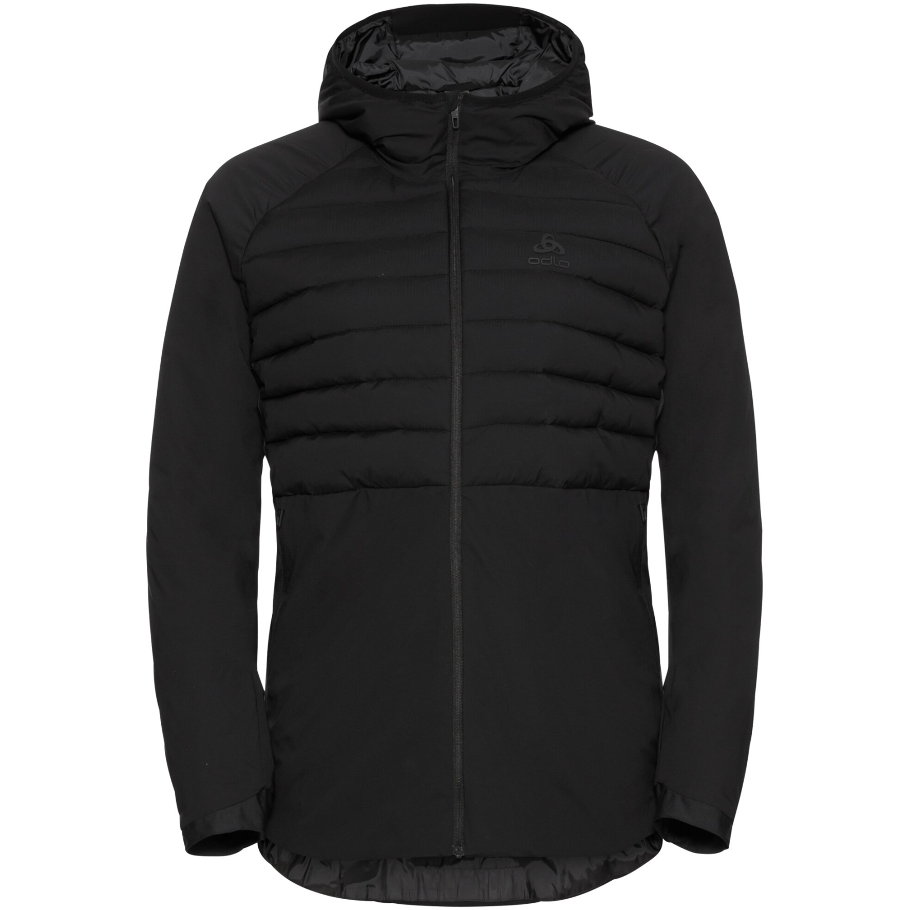 Picture of Odlo Women&#039;s Ascent S-Thermic Hooded Mid Insulation Jacket - black