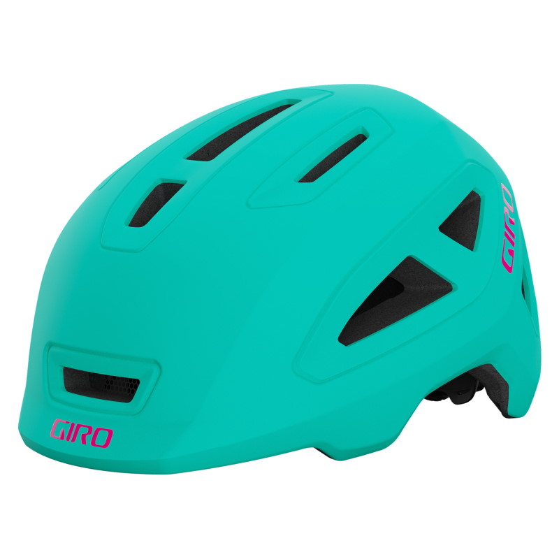 Giro Scamp II LED Helmet Kids matte screaming teal bright pink BIKE24