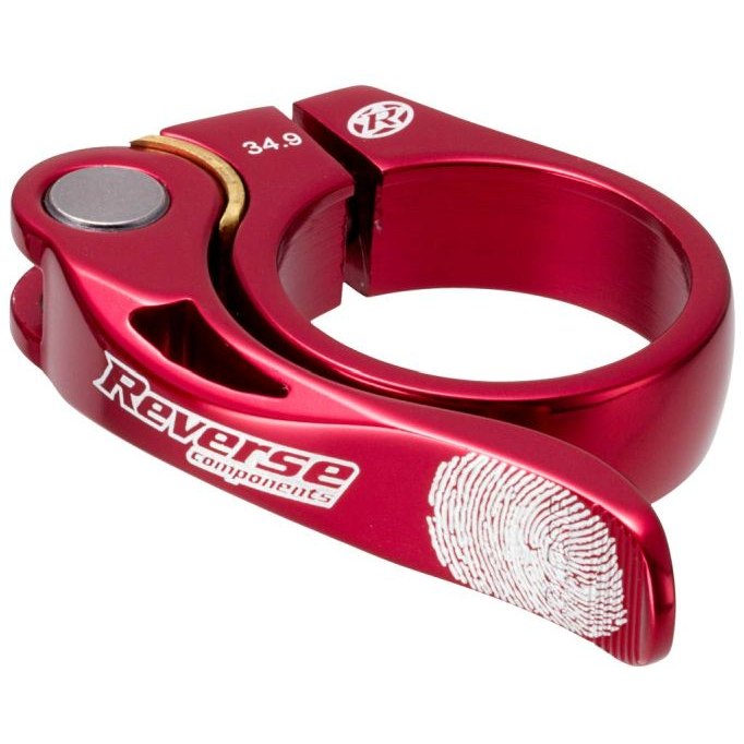 Productfoto van Reverse Components Long Life 34.9mm Seat Clamp - red