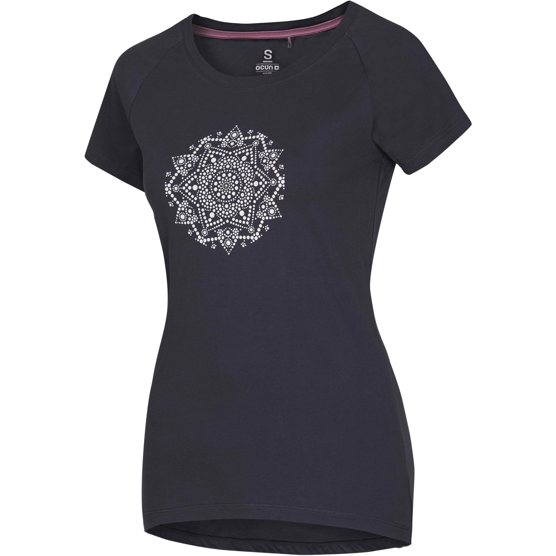 Produktbild von Ocún Raglan T Damen T-Shirt - dark grey india ink mandala