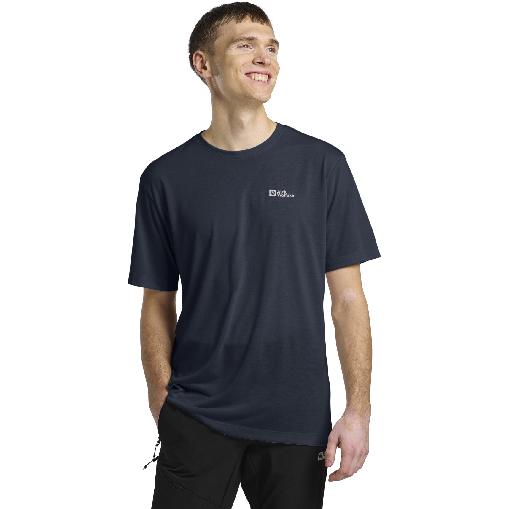 Picture of Jack Wolfskin Vonnan Short Sleeve Shirt Men - midnight sky