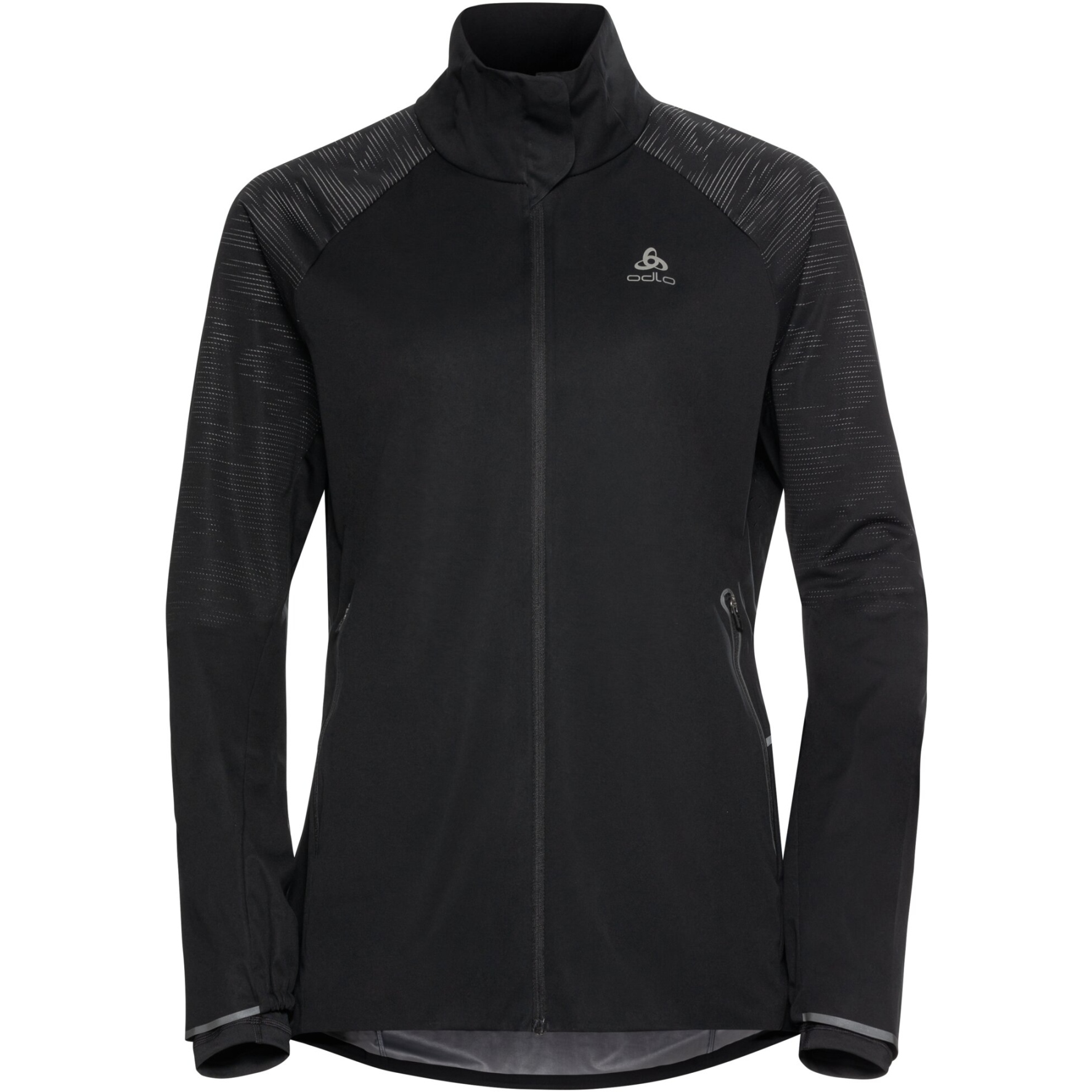 Picture of Odlo Women&#039;s Zeroweight Pro Warm Reflective Running Jacket 323111 - black