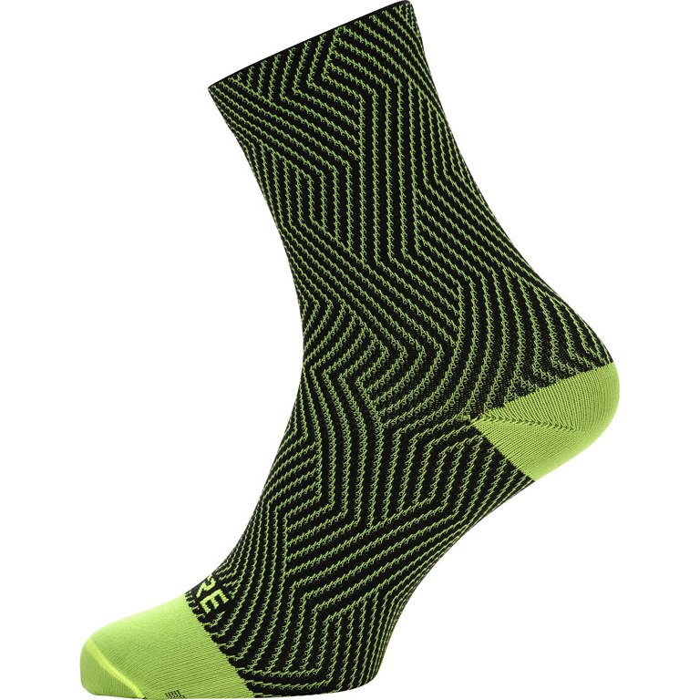 Produktbild von GOREWEAR C3 Socken Mittellang - neon yellow/schwarz 0899