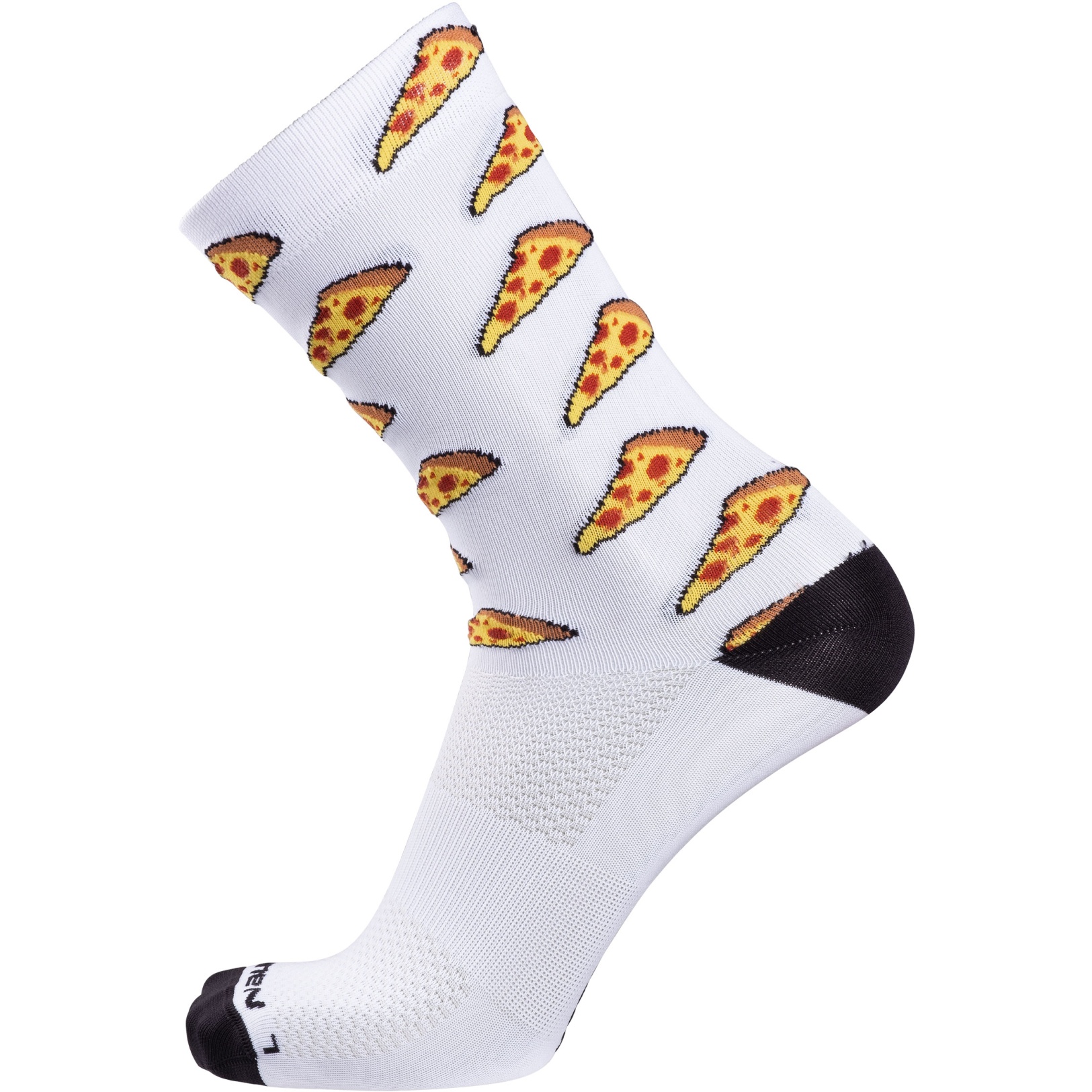 Picture of Nalini Comic Cycling Socks H.24 - white/pizza 4020