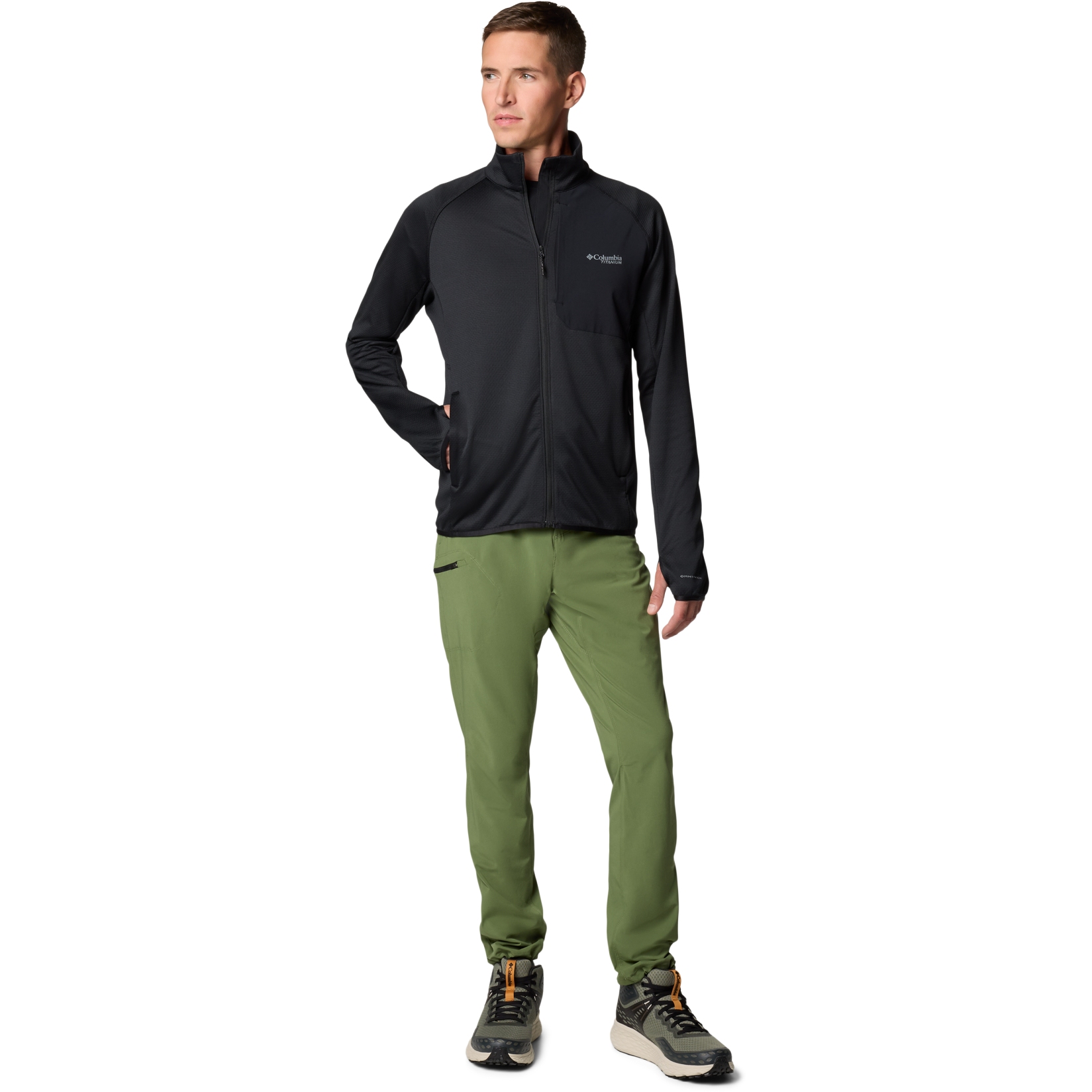 COLUMBIA PARK VIEW FLEECE FULL ZIP M BLACK HEATHER - Veste polaire randonnée