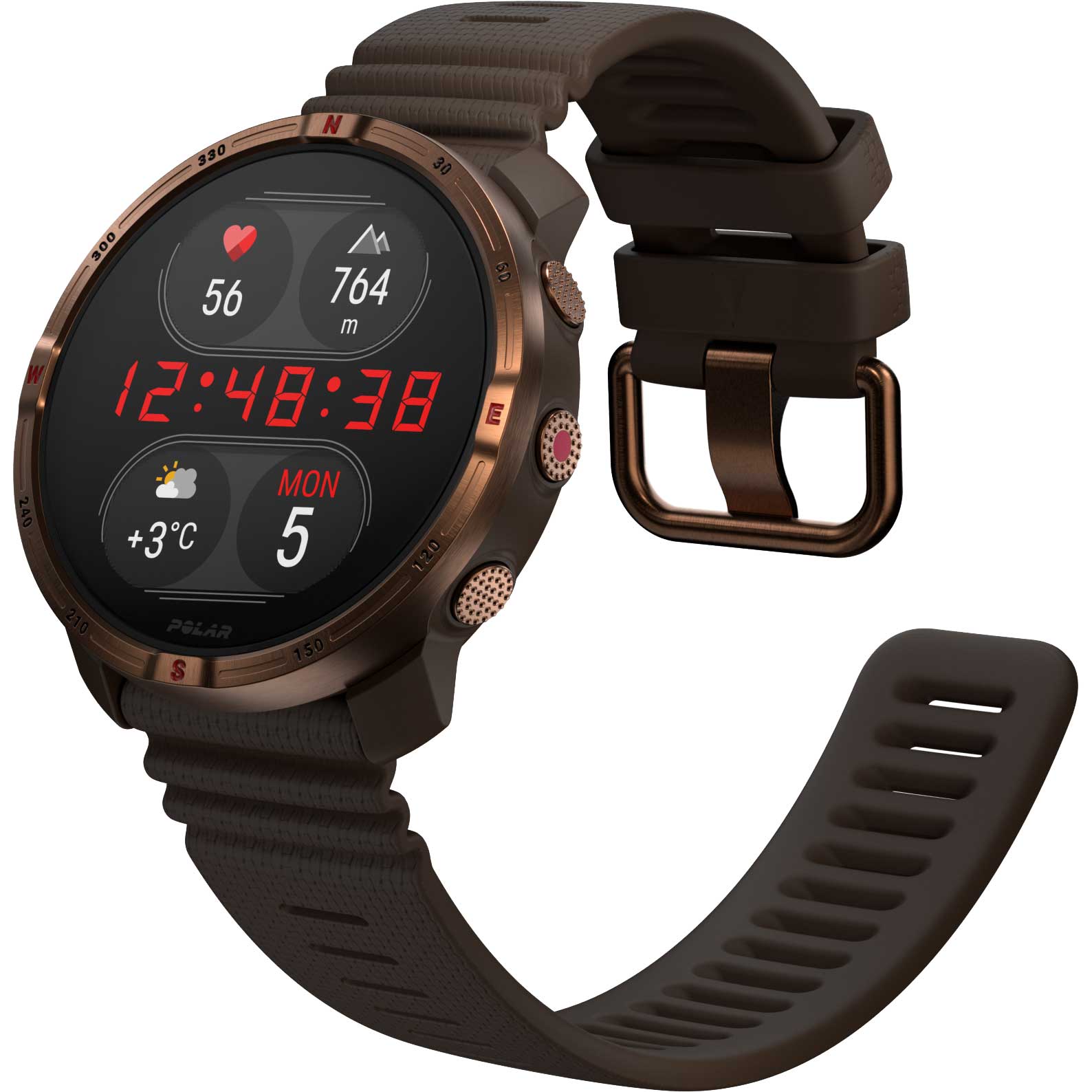 Polar Grit X2 GPS Multisports Watch - brown copper | BIKE24