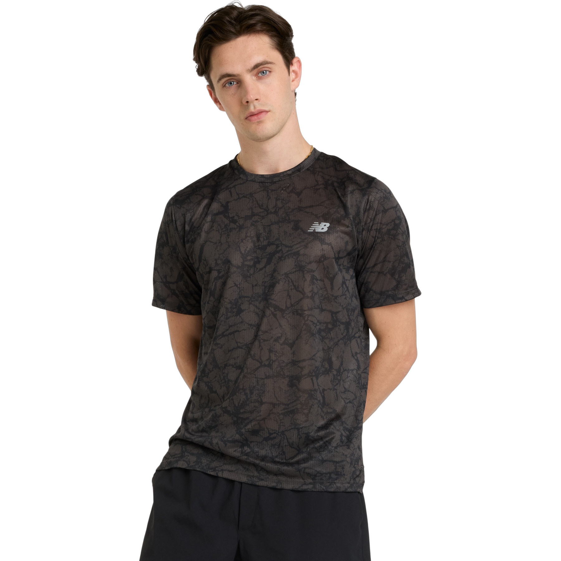 Produktbild von New Balance Athletics Printed T-Shirt Herren - Schwarz
