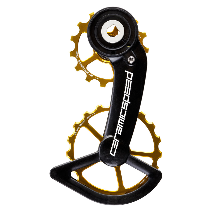Picture of CeramicSpeed OSPW Derailleur Pulley System - for SRAM Red/Force AXS | 15/19 Teeth - Alternative Gold
