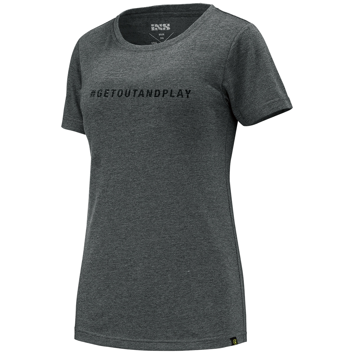 Image of iXS Getoutandplay Organic Cotton Women T-Shirt - graphite