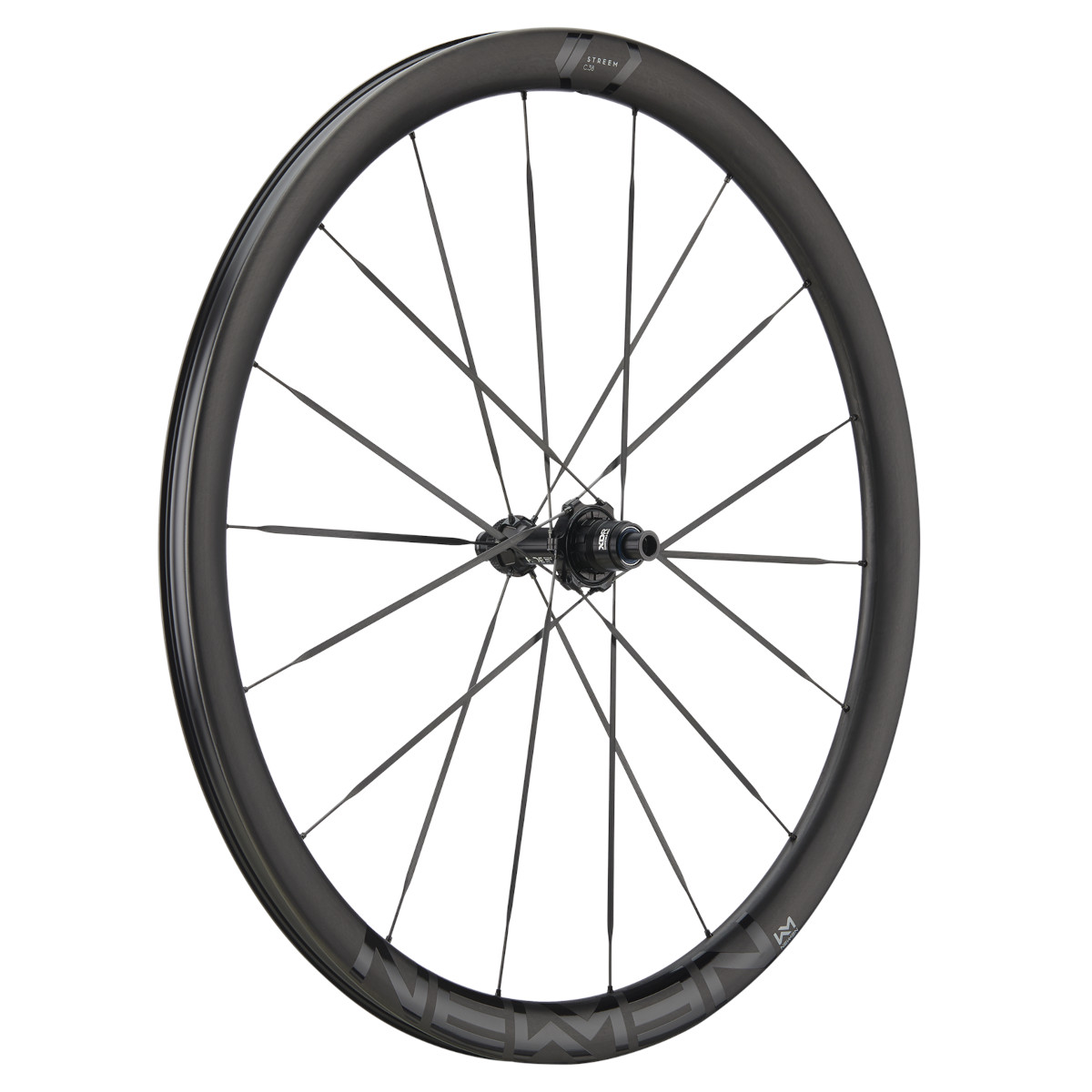Productfoto van Newmen Streem C.38 VONOA Achterwiel - 28&quot; | Carbon | Clincher | Centerlock - 12x142mm - SRAM XDR