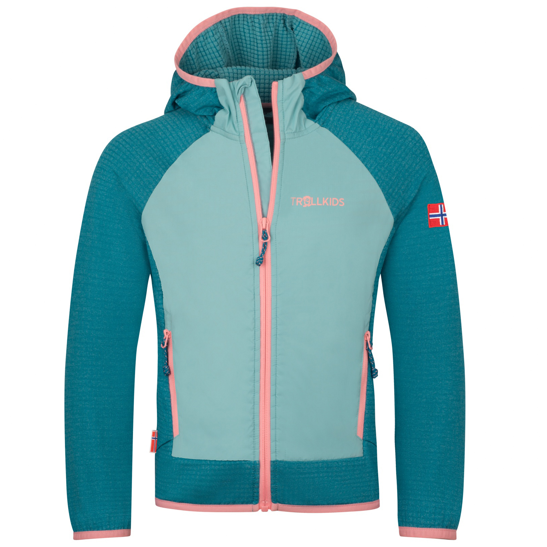 Bild von Trollkids Seiland Jacke Kinder - Harbor Blue/Aqua Haze/Peony Rose