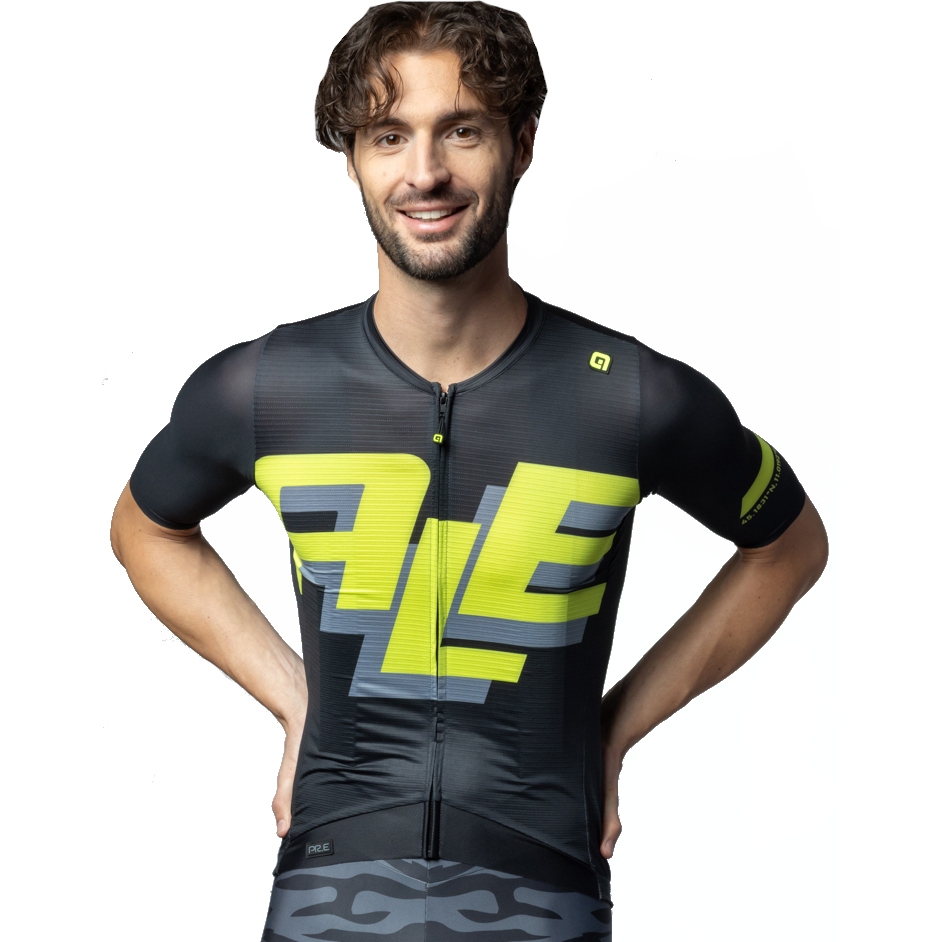 Image of Alé PR-E Sauvage Shortsleeve Jersey Men - black