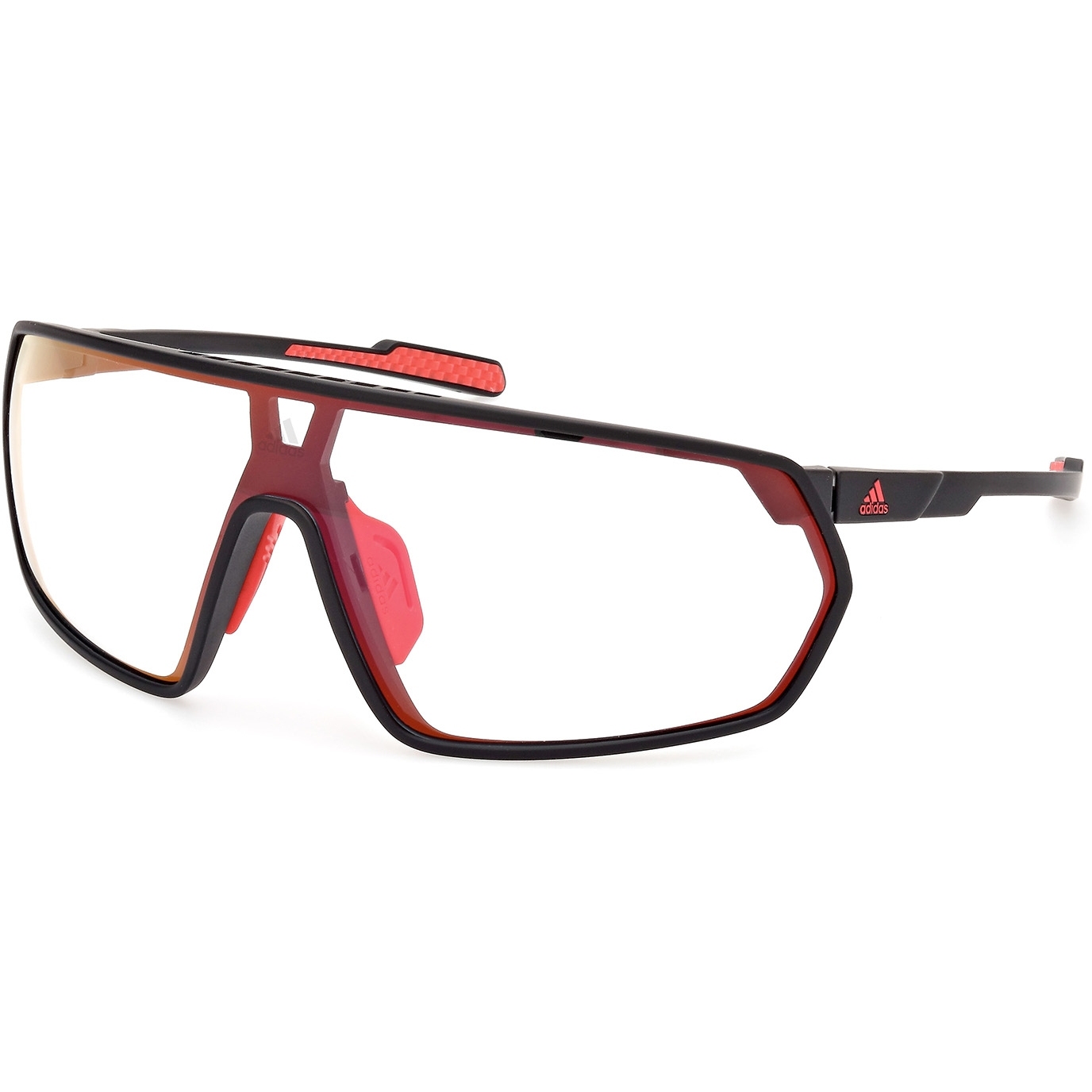 Produktbild von adidas Prfm Shield Wide SP0094 Sonnenbrille - Antique Black / Vario Photochromic Roviex