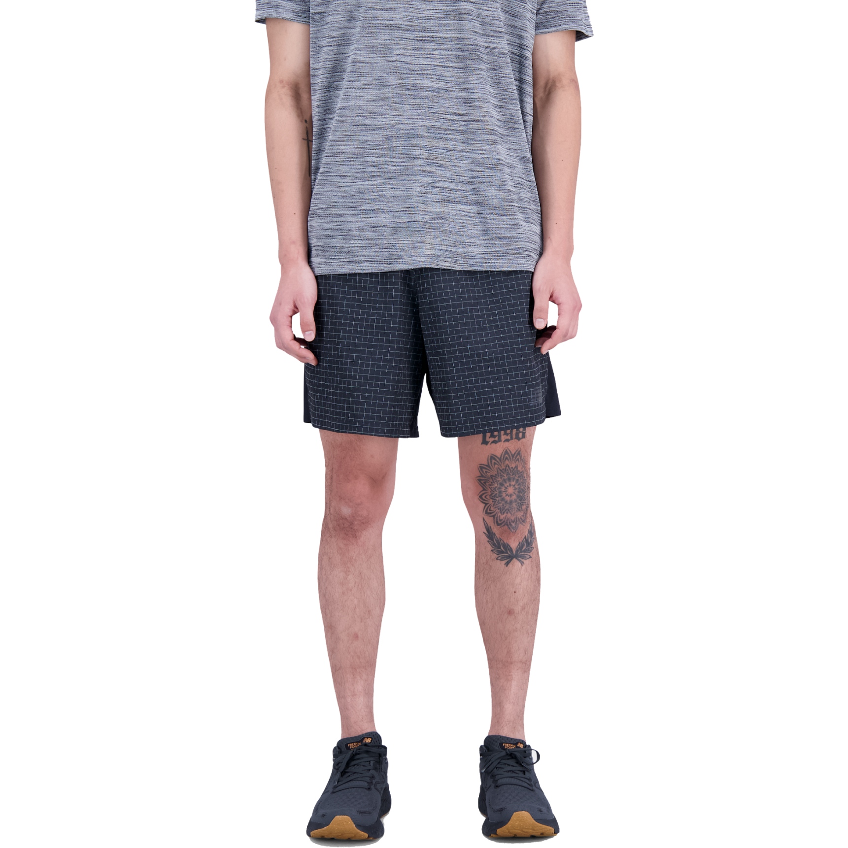 Picture of New Balance Impact Run Luminous 6 Inch Shorts - Black