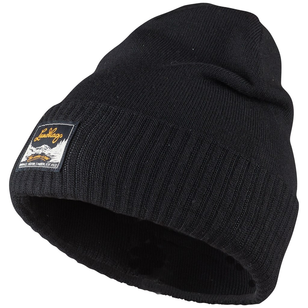 Picture of Lundhags Knak Beanie - Black 900