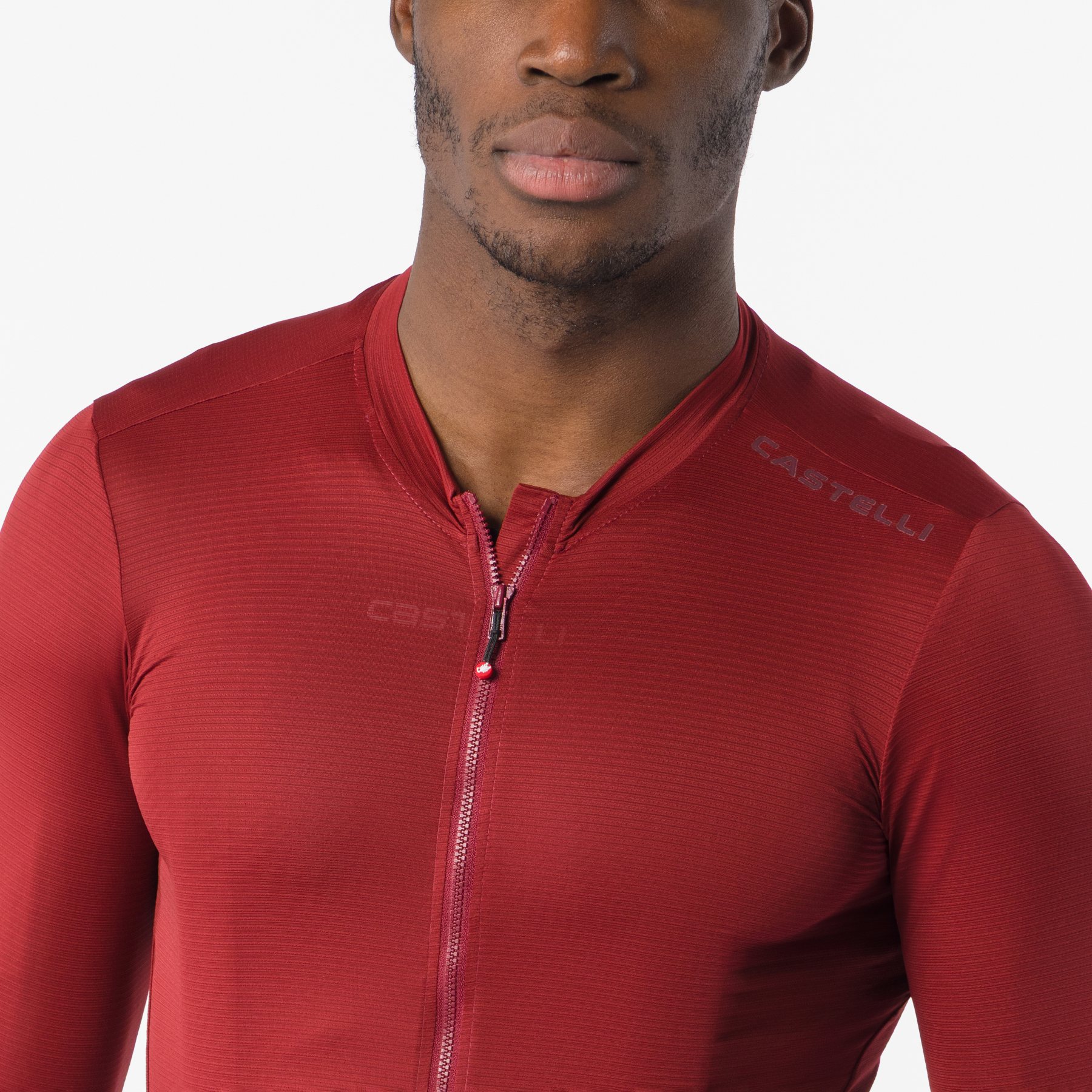 Castelli Espresso 2 LS Jersey Men - garnet 506 | BIKE24
