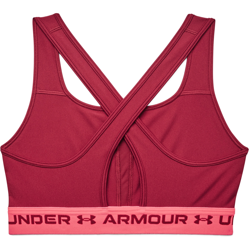 Under Armour Training crossback mid support sports bra in pink