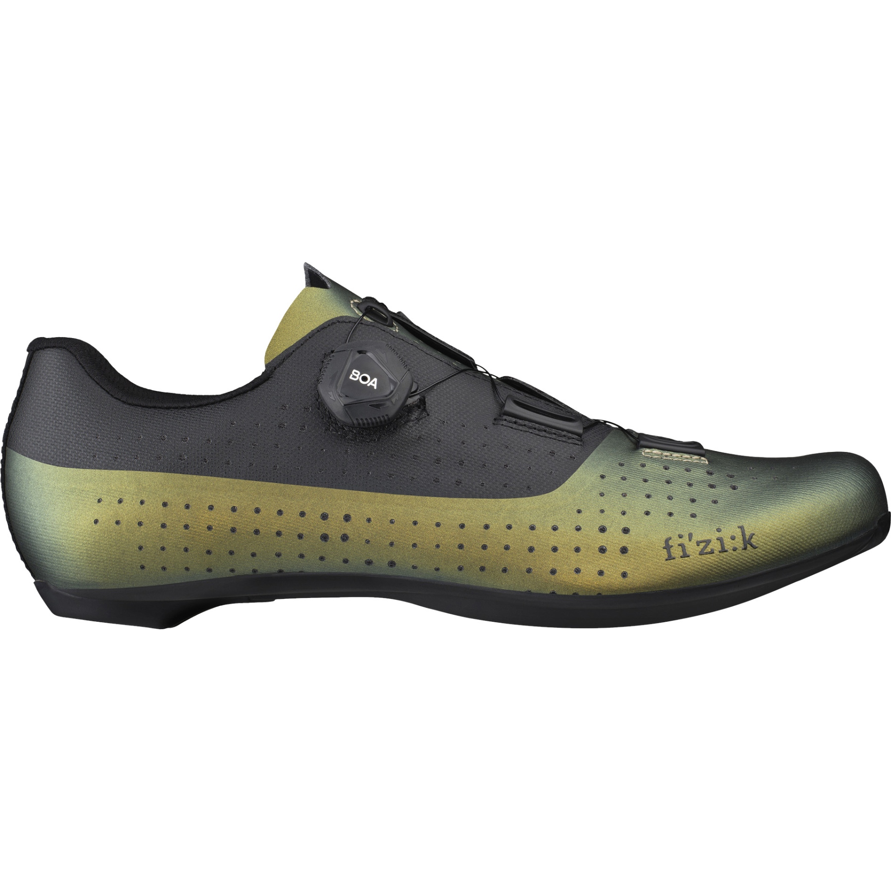 Image of Fizik Tempo Overcurve R4 Iridescent Road Shoes - beetle/black